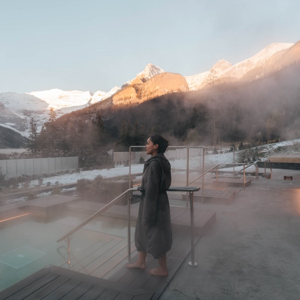 BASIN Glacial Waters at Fairmont Chateau Lake Louise, Alberta, Spas of America